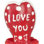 CONDOMERIE - PRESERVATIVI NOVITÃ DIPINTI A MANO CUORE - MODELLO I LOVE YOU 1